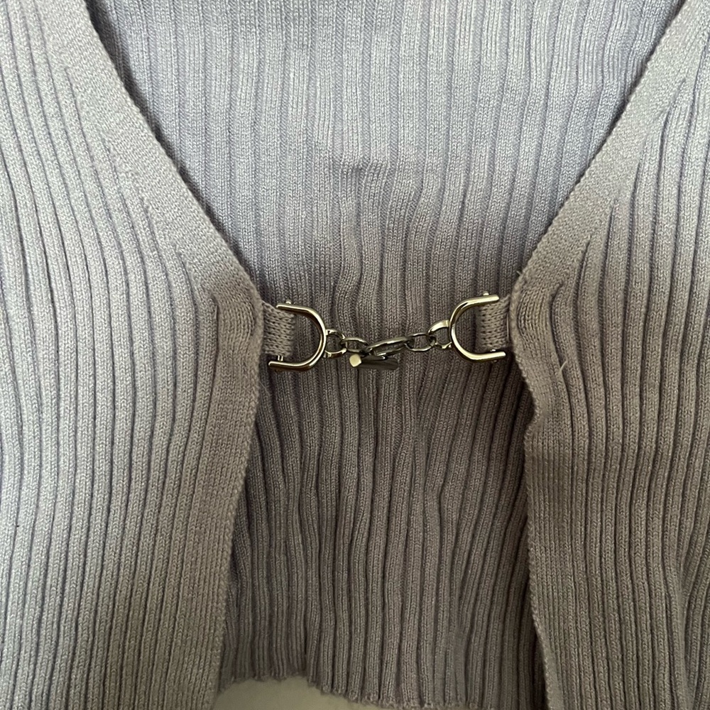 H&M Ribbed Lavender Cardigan - Picture 7 of 7
